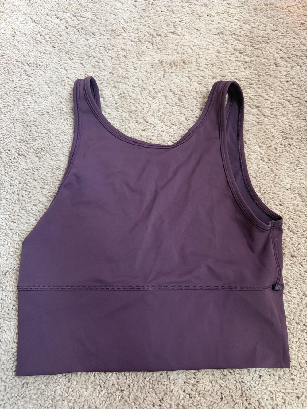 Lululemon Purple Athletic Crop Tank Top